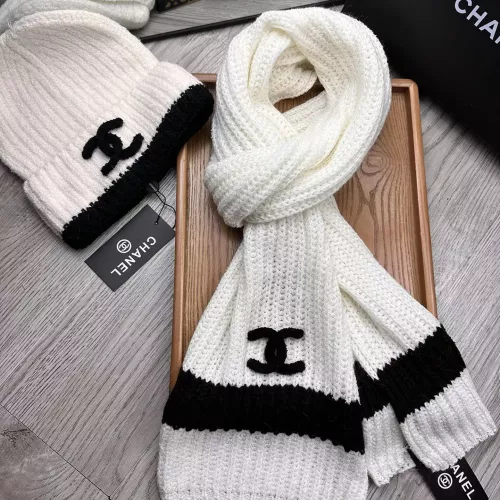 Cheap Chanel Hat and Scarf Set #1372243 Replica Wholesale [$52.00 USD] [ITEM#1372243] on Replica Chanel Hat and Scarf and Glove Set