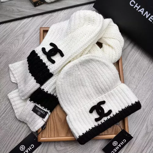Cheap Chanel Hat and Scarf Set #1372243 Replica Wholesale [$52.00 USD] [ITEM#1372243] on Replica Chanel Hat and Scarf and Glove Set