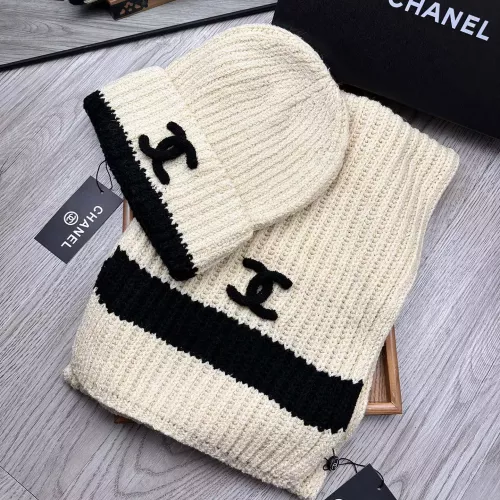 Cheap Chanel Hat and Scarf Set #1372244 Replica Wholesale [$52.00 USD] [ITEM#1372244] on Replica Chanel Hat and Scarf and Glove Set