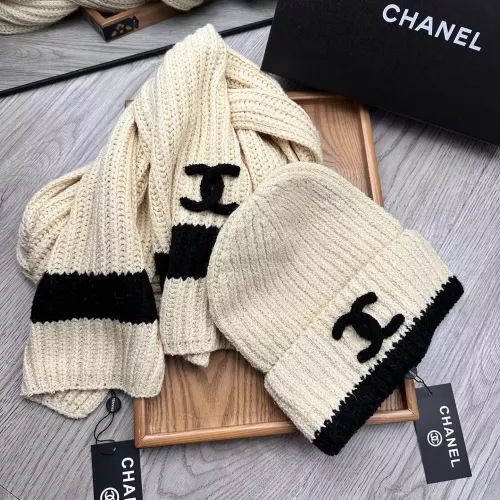 Cheap Chanel Hat and Scarf Set #1372244 Replica Wholesale [$52.00 USD] [ITEM#1372244] on Replica Chanel Hat and Scarf and Glove Set
