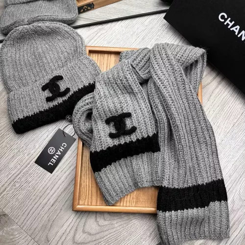 Cheap Chanel Hat and Scarf Set #1372245 Replica Wholesale [$52.00 USD] [ITEM#1372245] on Replica Chanel Hat and Scarf and Glove Set