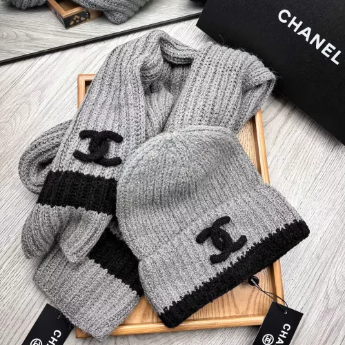 Cheap Chanel Hat and Scarf Set #1372245 Replica Wholesale [$52.00 USD] [ITEM#1372245] on Replica Chanel Hat and Scarf and Glove Set