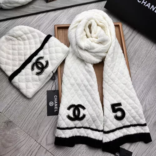 Cheap Chanel Hat and Scarf Set #1372248 Replica Wholesale [$52.00 USD] [ITEM#1372248] on Replica Chanel Hat and Scarf and Glove Set