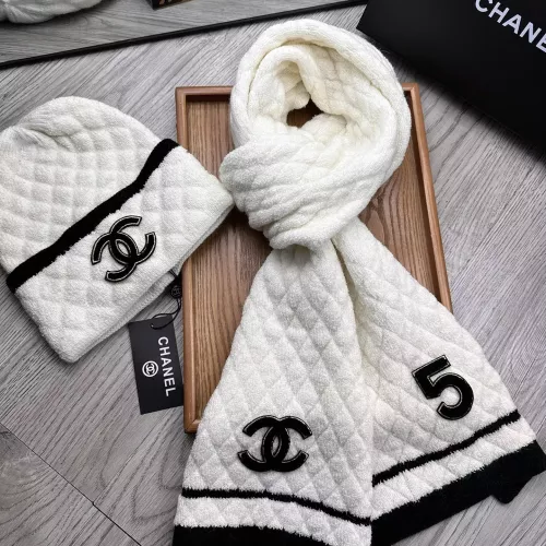 Cheap Chanel Hat and Scarf Set #1372248 Replica Wholesale [$52.00 USD] [ITEM#1372248] on Replica Chanel Hat and Scarf and Glove Set