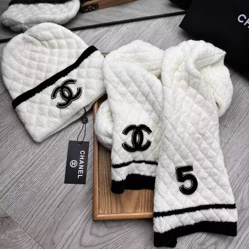 Cheap Chanel Hat and Scarf Set #1372248 Replica Wholesale [$52.00 USD] [ITEM#1372248] on Replica Chanel Hat and Scarf and Glove Set