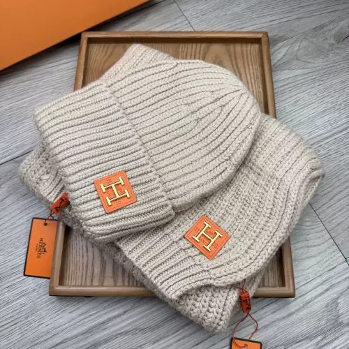 Cheap Hermes Hat and Scarf Set #1372493 Replica Wholesale [$52.00 USD] [ITEM#1372493] on Replica Hermes Hat and Scarf and Glove Set