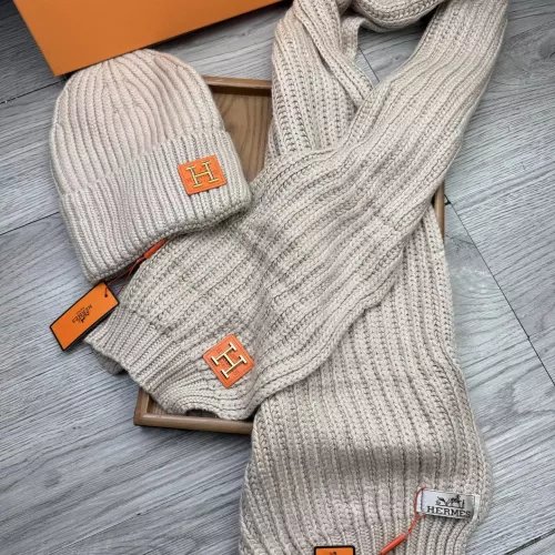 Cheap Hermes Hat and Scarf Set #1372493 Replica Wholesale [$52.00 USD] [ITEM#1372493] on Replica Hermes Hat and Scarf and Glove Set