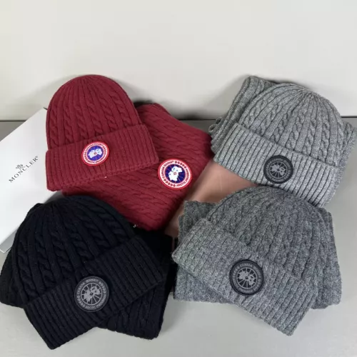Cheap Canada Goose Hat and Scarf Set #1372579 Replica Wholesale [$42.00 USD] [ITEM#1372579] on Replica Canada Goose Hat and Scarf and Glove Set