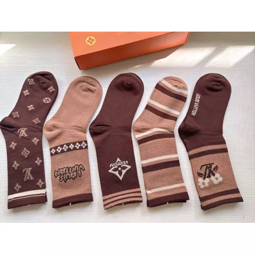 Cheap Louis Vuitton LV Socks For Women #1372593 Replica Wholesale [$29.00 USD] [ITEM#1372593] on Replica Louis Vuitton LV Socks