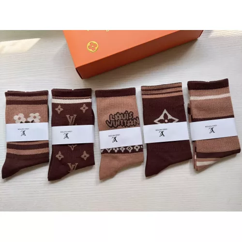 Cheap Louis Vuitton LV Socks For Women #1372593 Replica Wholesale [$29.00 USD] [ITEM#1372593] on Replica Louis Vuitton LV Socks