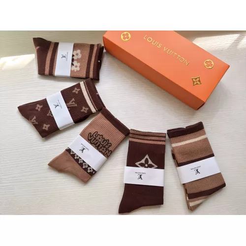 Cheap Louis Vuitton LV Socks For Women #1372593 Replica Wholesale [$29.00 USD] [ITEM#1372593] on Replica Louis Vuitton LV Socks
