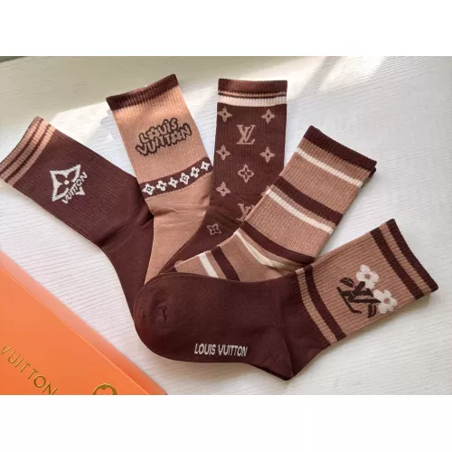 Cheap Louis Vuitton LV Socks For Women #1372593 Replica Wholesale [$29.00 USD] [ITEM#1372593] on Replica Louis Vuitton LV Socks