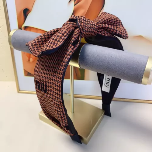 Cheap MIU MIU Headband For Women #1372966 Replica Wholesale [$25.00 USD] [ITEM#1372966] on Replica MIU MIU Headband