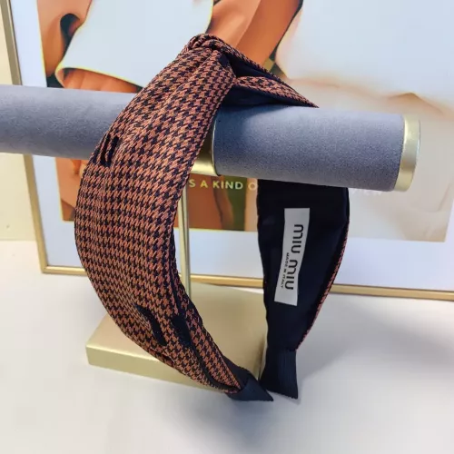 Cheap MIU MIU Headband For Women #1372967 Replica Wholesale [$25.00 USD] [ITEM#1372967] on Replica MIU MIU Headband