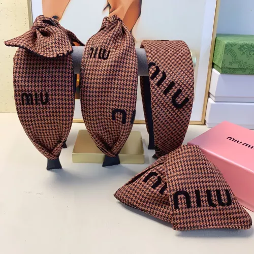 Cheap MIU MIU Headband For Women #1372967 Replica Wholesale [$25.00 USD] [ITEM#1372967] on Replica MIU MIU Headband