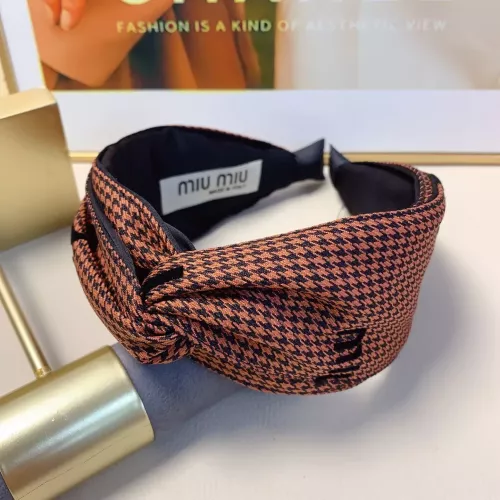 Cheap MIU MIU Headband For Women #1372967 Replica Wholesale [$25.00 USD] [ITEM#1372967] on Replica MIU MIU Headband