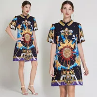 Cheap Hermes Dresses Short Sleeved For Women #1364110 Replica Wholesale [$64.00 USD] [ITEM#1364110] on Replica Hermes Dresses