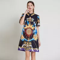 Cheap Hermes Dresses Short Sleeved For Women #1364110 Replica Wholesale [$64.00 USD] [ITEM#1364110] on Replica Hermes Dresses