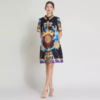 Cheap Hermes Dresses Short Sleeved For Women #1364110 Replica Wholesale [$64.00 USD] [ITEM#1364110] on Replica Hermes Dresses