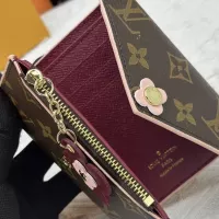 Cheap Louis Vuitton LV Wallets In Burgundy #1364196 Replica Wholesale [$32.00 USD] [ITEM#1364196] on Replica Louis Vuitton LV Wallets