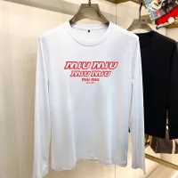 Cheap MIU MIU T-Shirts Long Sleeved For Unisex #1364512 Replica Wholesale [$34.00 USD] [ITEM#1364512] on Replica MIU MIU T-Shirts