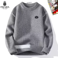 Cheap Prada Sweaters Long Sleeved For Men #1364553 Replica Wholesale [$48.00 USD] [ITEM#1364553] on Replica Prada Sweaters