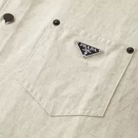 Cheap Prada Shirts Long Sleeved For Men #1364841 Replica Wholesale [$88.00 USD] [ITEM#1364841] on Replica Prada Shirts