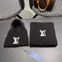 Cheap Louis Vuitton LV Hat and Scarf Set #1365691 Replica Wholesale [$64.00 USD] [ITEM#1365691] on Replica Louis Vuitton LV Hat and Scarf and Glove Set