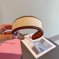 Cheap MIU MIU Headband For Women #1365728 Replica Wholesale [$27.00 USD] [ITEM#1365728] on Replica MIU MIU Headband
