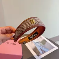 Cheap MIU MIU Headband For Women #1365729 Replica Wholesale [$27.00 USD] [ITEM#1365729] on Replica MIU MIU Headband