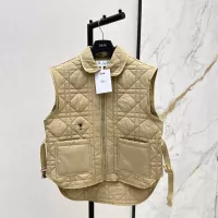 Cheap Christian Dior Down Feather Coat Sleeveless For Women #1366319 Replica Wholesale [$128.00 USD] [ITEM#1366319] on Replica Christian Dior Down Feather Coat