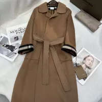 Cheap Burberry Coats Long Sleeved For Women #1366335 Replica Wholesale [$297.52 USD] [ITEM#1366335] on Replica Burberry Coats