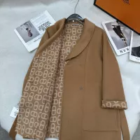 Cheap Hermes Coat Long Sleeved For Women #1366337 Replica Wholesale [$297.52 USD] [ITEM#1366337] on Replica Hermes Coat