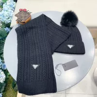 Cheap Prada Hat and Scarf Set #1366511 Replica Wholesale [$64.00 USD] [ITEM#1366511] on Replica Prada Hat and Scarf and Glove Set