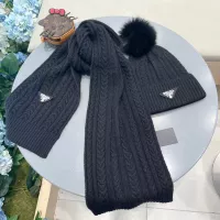 Cheap Prada Hat and Scarf Set #1366511 Replica Wholesale [$64.00 USD] [ITEM#1366511] on Replica Prada Hat and Scarf and Glove Set