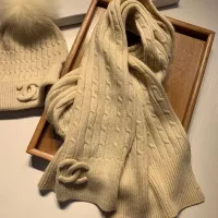 Cheap Chanel Hat and Scarf Set #1366533 Replica Wholesale [$68.00 USD] [ITEM#1366533] on Replica Chanel Hat and Scarf and Glove Set