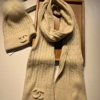Cheap Chanel Hat and Scarf Set #1366533 Replica Wholesale [$68.00 USD] [ITEM#1366533] on Replica Chanel Hat and Scarf and Glove Set