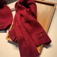 Cheap Chanel Hat and Scarf Set #1366535 Replica Wholesale [$68.00 USD] [ITEM#1366535] on Replica Chanel Hat and Scarf and Glove Set
