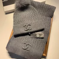 Cheap Chanel Hat and Scarf Set #1366536 Replica Wholesale [$68.00 USD] [ITEM#1366536] on Replica Chanel Hat and Scarf and Glove Set