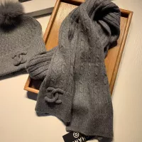 Cheap Chanel Hat and Scarf Set #1366536 Replica Wholesale [$68.00 USD] [ITEM#1366536] on Replica Chanel Hat and Scarf and Glove Set