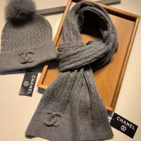 Cheap Chanel Hat and Scarf Set #1366536 Replica Wholesale [$68.00 USD] [ITEM#1366536] on Replica Chanel Hat and Scarf and Glove Set