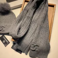 Cheap Chanel Hat and Scarf Set #1366536 Replica Wholesale [$68.00 USD] [ITEM#1366536] on Replica Chanel Hat and Scarf and Glove Set