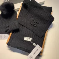 Cheap Chanel Hat and Scarf Set #1366537 Replica Wholesale [$68.00 USD] [ITEM#1366537] on Replica Chanel Hat and Scarf and Glove Set