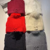 Cheap Chanel Hat and Scarf Set #1366537 Replica Wholesale [$68.00 USD] [ITEM#1366537] on Replica Chanel Hat and Scarf and Glove Set