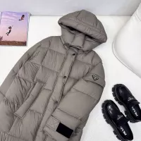 Cheap Prada Down Feather Coat Long Sleeved For Women #1366766 Replica Wholesale [$257.85 USD] [ITEM#1366766] on Replica Prada Down Feather Coat