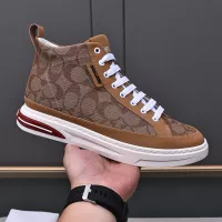 Cheap Coach High Tops Shoes For Men #1367262 Replica Wholesale [$85.00 USD] [ITEM#1367262] on Replica Coach High Tops Shoes