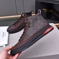 Cheap Coach High Tops Shoes For Men #1367263 Replica Wholesale [$85.00 USD] [ITEM#1367263] on Replica Coach High Tops Shoes