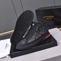 Cheap Coach High Tops Shoes For Men #1367264 Replica Wholesale [$85.00 USD] [ITEM#1367264] on Replica Coach High Tops Shoes