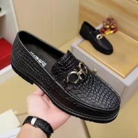 Cheap Salvatore Ferragamo Leather Shoes For Men #1367304 Replica Wholesale [$96.00 USD] [ITEM#1367304] on Replica Salvatore Ferragamo Leather Shoes