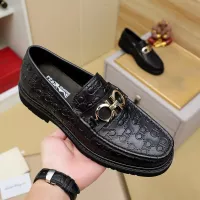 Cheap Salvatore Ferragamo Leather Shoes For Men #1367306 Replica Wholesale [$96.00 USD] [ITEM#1367306] on Replica Salvatore Ferragamo Leather Shoes